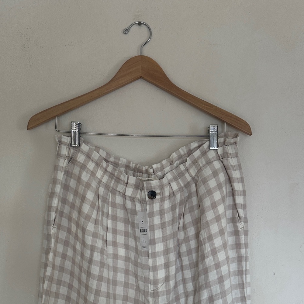 NWT Lou + Grey 100% Linen High-Waisted Pants
